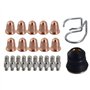 RIVERWELD Électrode au plasma PR0110 Pointe au plasma 0.8 PD0116-08 Guide d'écart CV0010 Chapeau de retenue de buse extérieure P