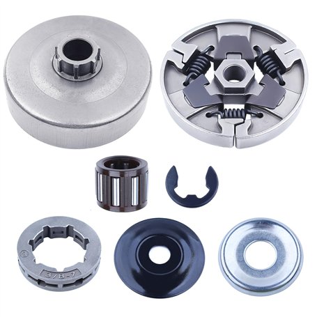 3/8 "-7 Tambour d'embrayage Pignon de jante Kit pour Stihl MS660 066 064 MS640 MS661 Tronçonneuse Pièces de rechange avec Rondel