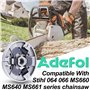 3/8 "-7 Tambour d'embrayage Pignon de jante Kit pour Stihl MS660 066 064 MS640 MS661 Tronçonneuse Pièces de rechange avec Rondel