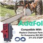 Adefol Cylindre Carter Joint de Silencieux Joint Huile Roulement à Billes de Vilebrequin Kit pour Husqvarna 362 365 371 372 372X