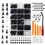 DaskFire 450 PCS Rivet Clips Plastique Vehicle Clips Agrafe Plastique Rivets pour Auto Voitures Panneaux de Portes avec Boîte De