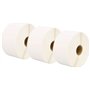 3 Compatibles Rouleaux 50mm x 25mm Étiquettes thermique pour Zebra GK420d GK420t GC420d GX420d GX420t GC420t GX430t GT800 LP2844