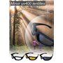 GUODSKHOO 3 Paires Lunettes de Soleil Homme Sport vtt Lunette Cyclisme Lunettes de Vélo Protection Lumière Lunettes de Vision No