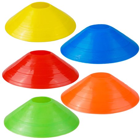 YSDMY Cônes de Marqueurs 15 Pièces Plots Sport Cônes de Disques Variété de Couleurs Cone Sport Football Cone de Signalisation Pl