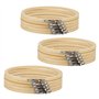 MANCHAP Lot de 15 cercles à broder en bambou réglables de 20 cm