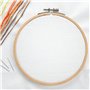 MANCHAP Lot de 15 cerceaux à broder de 3 tailles - 20,3 cm, 25,4 cm et 30,5 cm - rond brodé cadre, bambou cercle croix point Hoo