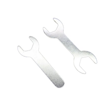 CYCLYTE Jeu de Plates Portables- 2 Clés 8mm et 14mm à Fourches Polygonales Dimension - Clés Hexagonales à Bouts Ouverts Petites