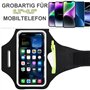 Brassard de Sport avec Poche Zippée- Smartphone Brassard de Course Compatible avec Téléphone jusqu'à 6,8 Pouces - Smartphone Run