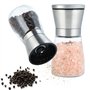 Set de 2 pièces de moulin à poivre avecsel poivre réglable - Inclut un moulin à manuel en inox - Démontable
