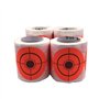 ANCLLO 3 Pouces Autocollants Ronds Cible pasteurs cibles de tir adhésives Points cibles-Rouge Fluorescent et Noir
