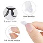 Chudian 30 Paires Coussinet de Nez Adhésif Plaquettes de Nez de Lunette,Coussinets Nasaux en Silicone Antidérapant pour Lunettes