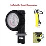 Duokon Baromètre de jauge de pression de bateau pneumatique en nylon de pour le noir de radeau de kayak