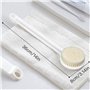 Ithyes Brosse pour le corp Le brossage à sec La brosse de bain à long manche et à poils doux Le gommage du dos Le massage exfoli