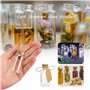 AZKEEGREY Lot de 100 Mini Fiole en Verre 25ml, Petite Fiole en Verre avec Bouchon en Liege, 25cl Mini Fiole Verre pour Mariage F