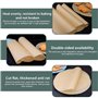 Lot de 200 feuilles de cuisson rondes anti-adhésives - Diamètre : 30 cm - Papier sulfurisé Airfryer - Pour barbecue, barbecue, p