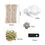 Ensemble D'accessoires pour Briquet à Essence 100 Pierres à Briquet 50 Mèches 10 Joint 5 Coton 2 Tournevis Universelles Kit de R