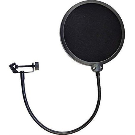 Namvo Filtre anti-pop pivotant avec masque double couche pour microphone Blue Yeti Blue Snowball et autres micros de studio d'en