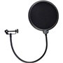 Namvo Filtre anti-pop pivotant avec masque double couche pour microphone Blue Yeti Blue Snowball et autres micros de studio d'en