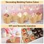 PBUSPU 200 PièCes Caissettes Cupcake, Papier Tasses de Cuisson de Tulipe pour Muffin, Pâ Tisserie Moule pour FêTe