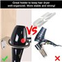 Favengo Support Seche Cheveux en Acier Inoxydable Porte Sèche Cheveux Mural Antirouille Titulaires de Sèche-Cheveux Anti-Corrosi