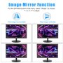 Suprlipy 19 Pouces FHD Petit Moniteur IPS écran d'affichage LCD 1440x900 60Hz 16:10 avec entrée HDMI BNC VGA AV USB Haut-parleur