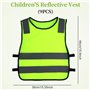 EASYKEENECOM Lot de 9 gilets de sécurité pour enfants - Gilet de sécurité pour enfants - Gilet réfléchissant pour enfants - Pour