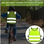 EASYKEENECOM Lot de 9 gilets de sécurité pour enfants - Gilet de sécurité pour enfants - Gilet réfléchissant pour enfants - Pour