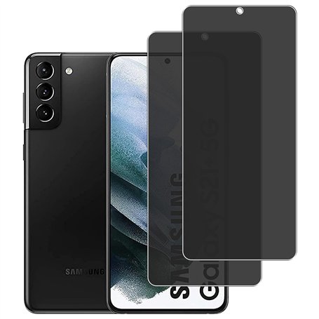 KELOLIN [2 pièces] Anti Espion Verre Trempé Protection écran Pour Samsung Galaxy S21 plus 9H Dureté