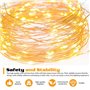 WIYETY Lot de 30 guirlandes lumineuses LED : 2 m Mini guirlandes lumineuses à piles, guirlande lumineuse en fil de cuivre étanch
