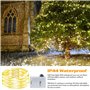 WIYETY Lot de 30 guirlandes lumineuses LED : 2 m Mini guirlandes lumineuses à piles, guirlande lumineuse en fil de cuivre étanch