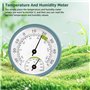 Lot de 3 thermomètres hygromètre 2 en 1 de précision pour l'intérieur et l'extérieur avec zones de confort colorées, hygromètre 