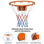 FUNJEPE FUNJRPE – Filet de basket-ball à double ressort à bord solide, filet de basket-ball, à suspendre pour intérieur et extér