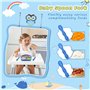Alyvisun Hibou Assiette Ventouse pour Bébé, Bol Bebe en Silicone avec 3 Cuillère Fourchette Vaisselle Ventouses Enfant Plaque Co