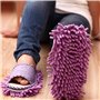 Itian Une Paire de Chaussons en Microfibre pour Nettoyage de Sol de Maison (Violet)