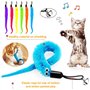 winbarry Jouet pour Chat, Jouets pour Chat intérieur, 13 Pièces Jouet à Plumes pour Chats, Peche Chat avec Ventouse