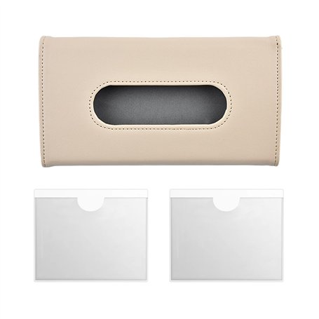 TIMJJG 1 boîte à mouchoirs de voiture (sans mouchoir)