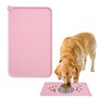 ATBUSS 1 Tapis d'alimentation Rose pour Animaux De Compagnie (48 Cm * 30 Cm)