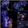 Phyooest Ballon Lumineux LED avec Bâtons, 10 Réutilisable LED Ballon de Deco Mariage, 20 Pouces Ballons de Saint-Valentin, Ballo