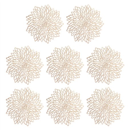 Sets de Table dorés 8 pièces