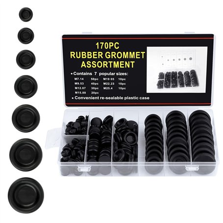 VFANDV Bouchons en Caoutchouc 170 Pièces