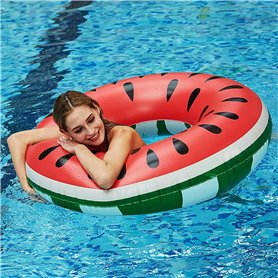 Bouée de sauvetage de pastèque, Bouée de sauvetage gonflable gonflable flottant piscine ronde pour la plage ou la piscine pour e Bouée de sauvetage de pastèque