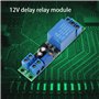 12V Relais Temporisé 0-25s Réglable Module de Contrôle Relais de Temporisation Module de Commutation avec Isolateur Opto-isolant