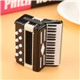 Hztyyier Miniature accordéon modèle Mini Miniature Instrument de Musique décoration avec étui de Rangement pour la Maison Orneme