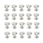 HEALLILY 20 Pcs Rivets en Cuir en Métal en Forme de Coeur Rivet Goujons Décoratif Spot Bouton Rivets Bricolage Bouton Goujons Vê