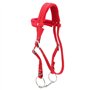 Bridon Cheval, Rouge Réglable Harnais Licol avec Rêne Cheval Mors Coussin Moelleux