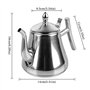 Theière Inox À Double Paroi Théière En Inox Théière Infuseur Cafetiè