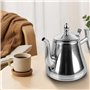 Bordeag Théière En Acier Inoxydable, Théière Avec Infuseur, Theière Inox À Double Paroi Théière En Inox Théière Infuseur Cafetiè