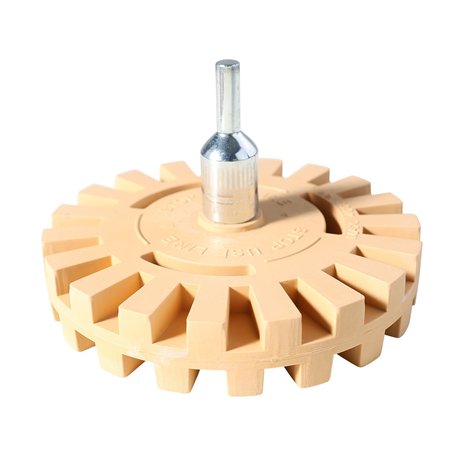 ZCYKJ Gomme professionnelle extra épaisse de 25 mm pour enlever les décalcomanies - 10 cm de diamètre - Avec adaptateur de perce