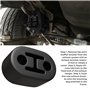 Yeeliv 4 Pièces Support D’Échappement en Caoutchouc Noir, Silent Bloc Échappement, Support D’Échappement 2 Trous pour La Plupart