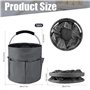 Sac Pliable à Outils de Seau avec Plusieurs Poches